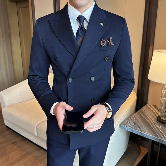 Double Breasted Suit with Lapal