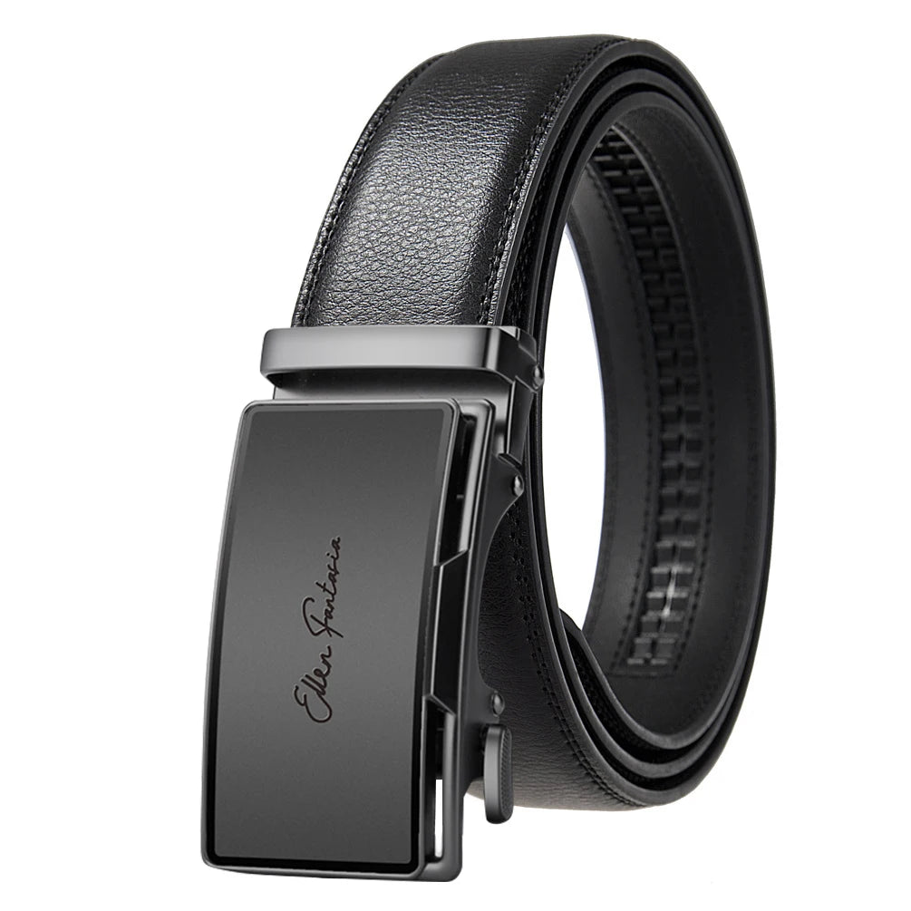 Fashion Designer Belt for Men High Quality Genuine Leather Men Belt Alloy Buckle Automatic Belt Business Belt Men