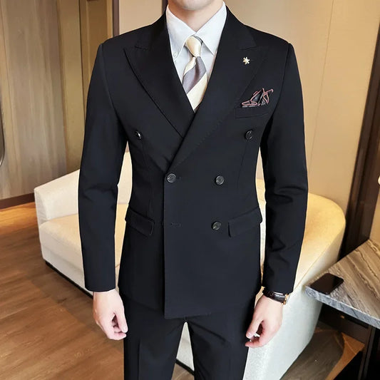Double Breasted Suit with Lapal