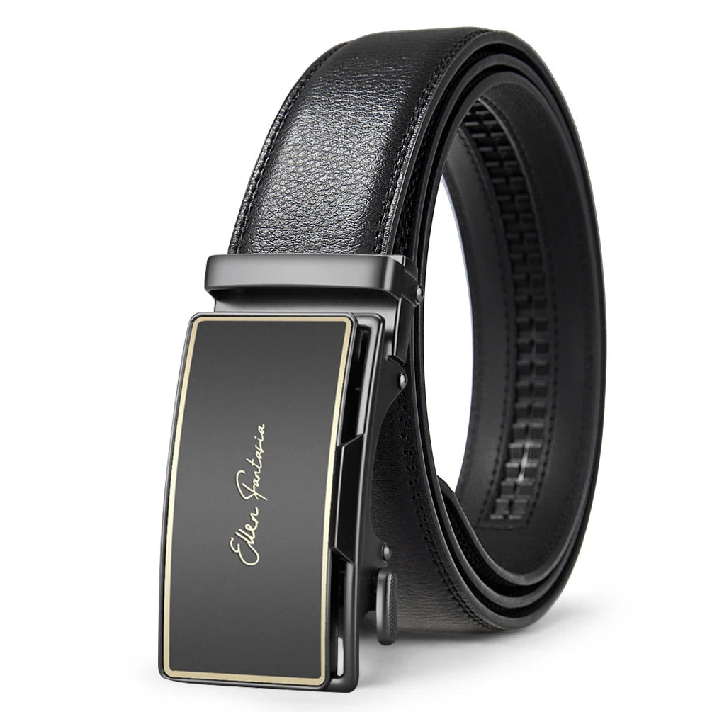 Fashion Designer Belt for Men High Quality Genuine Leather Men Belt Alloy Buckle Automatic Belt Business Belt Men